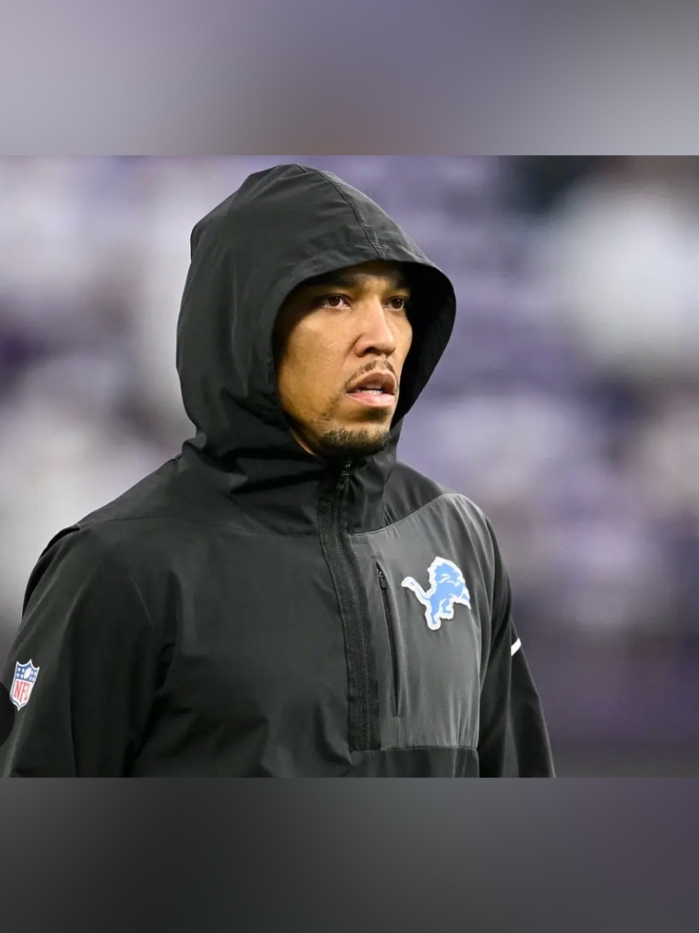 Nike Men’s Detroit Lions Anorak NFL 1/2 Zip Hooded Jacket 3XL & Small & Large